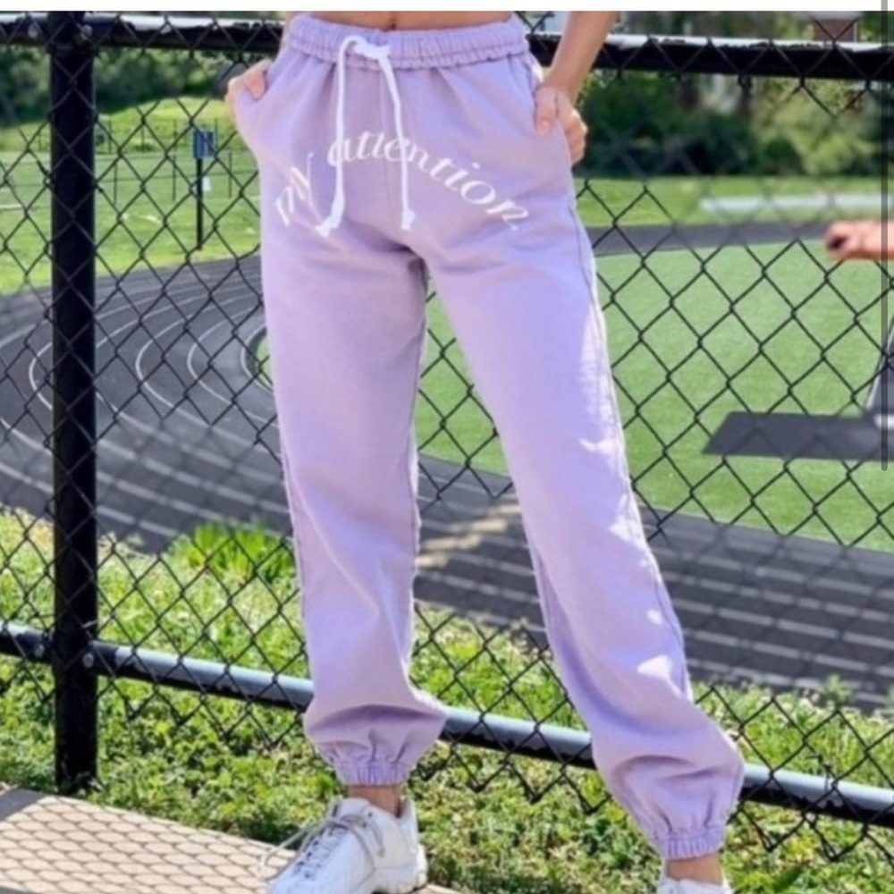 BOYS LIE - My Attention Purple Sweatpants - SMALL